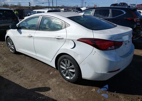 2016 Hyundai Elantra Se из США, поврежденный, VIN 5NPDH4AE3GH659960